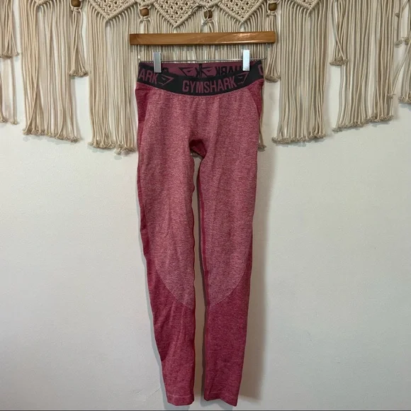 GymShark | shape lifting seamless pink athletic leggings size small - Picture 2 of 11